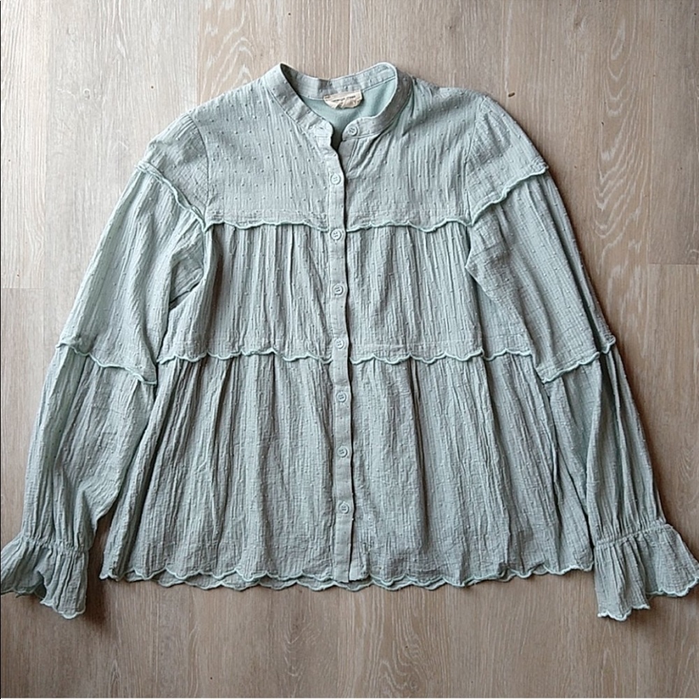 Roolee Tiered Swiss Dot Top